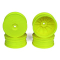 DE Racing SB4L4Y Speedline Buggy Wheels, Yellow, Front, for Losi 22-4 and Tekno EB410 (4pcs)