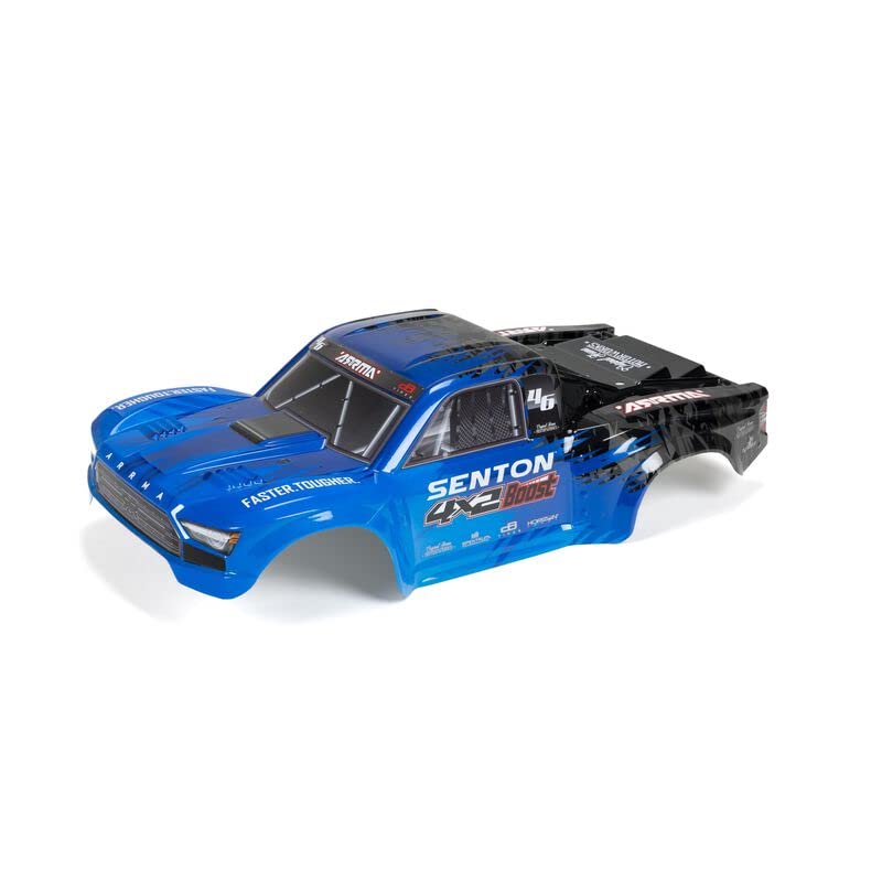 Arrma 402346 1/10 Senton 4X2 Painted Decaled Trimmed Body, Blue/Black
