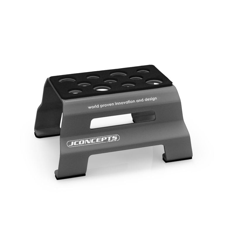 J Concepts 29038 JConcepts Metal Car Stand, Fits 1/10th & 1/8th Vehicles