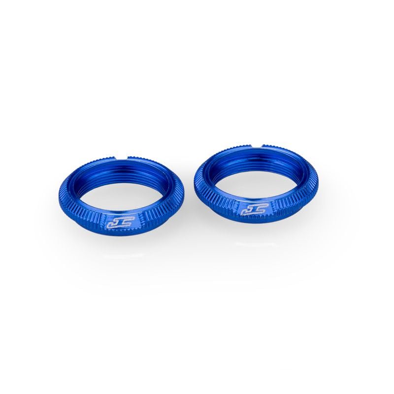 J Concepts 27021 Fin, 13mm Shock Collar, Blue, Fits Team Associated 13mm