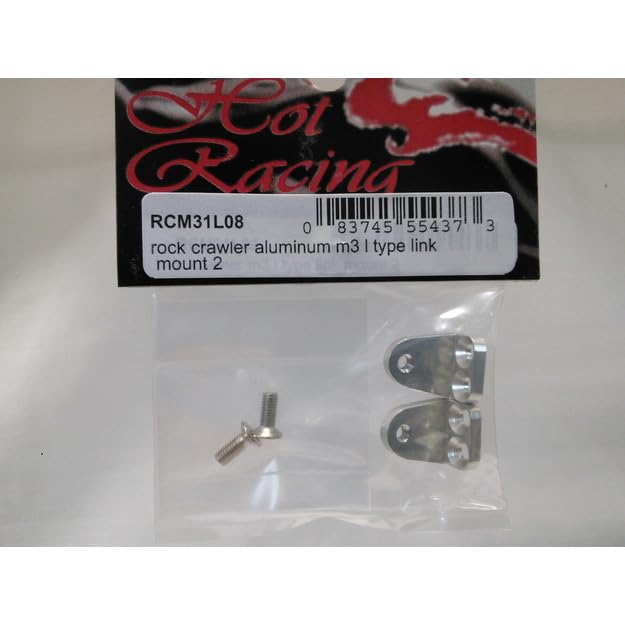 Hot Racing RCM31L08 Rock Crawler Aluminum M3 L Type Link Mount (2)