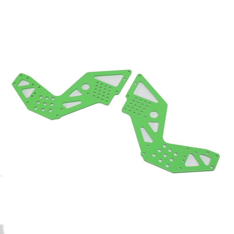 Team Losi LOS241060 Rear Chassis Plate, Green(2): LMT Mega KS