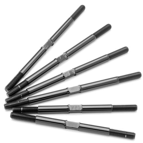 1UP Racing 740813 Pro Duty Titanium Turnbuckle Set, Hand Polished, T6.2/SC6.2