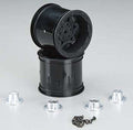 J-Concepts 3336B Rear Tense Wheels (2) Black: Stampede 2wd, Rustler VXL & XL-5