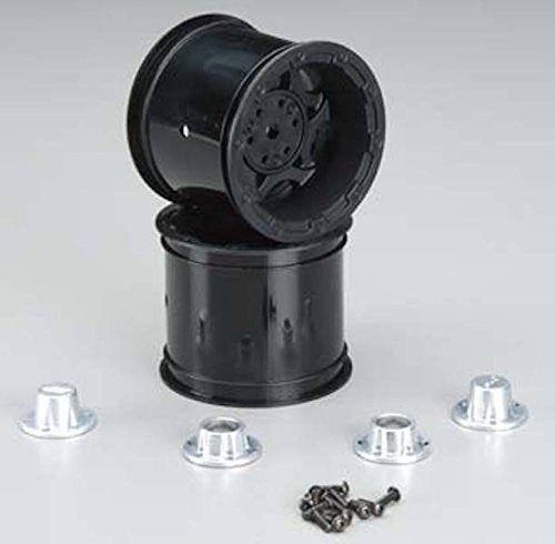 J-Concepts 3336B Rear Tense Wheels (2) Black: Stampede 2wd, Rustler VXL & XL-5