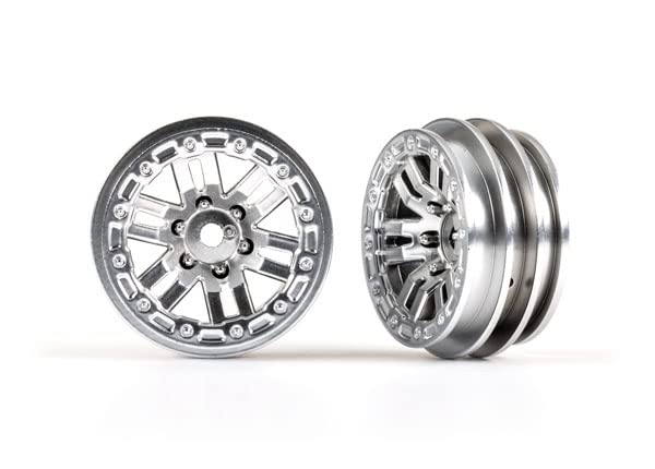 Traxxas 9768-SATIN Wheels, 1.0' (Satin Chrome) (2)