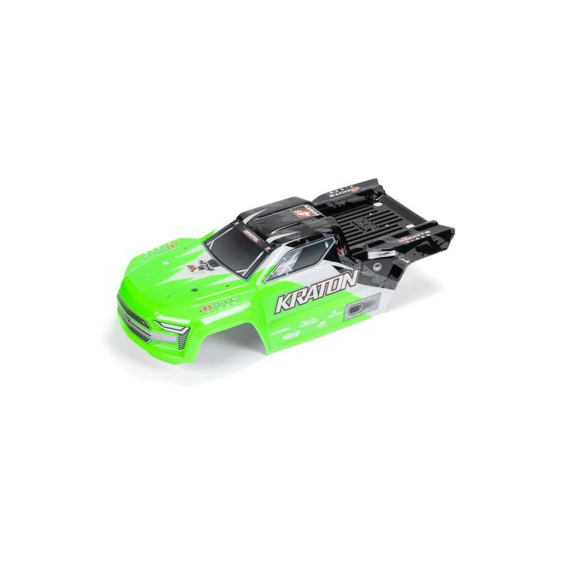 Arrma ARA402359 Kraton 4x4 BLX Painted Decaled Trimmed Body (Green/Black)