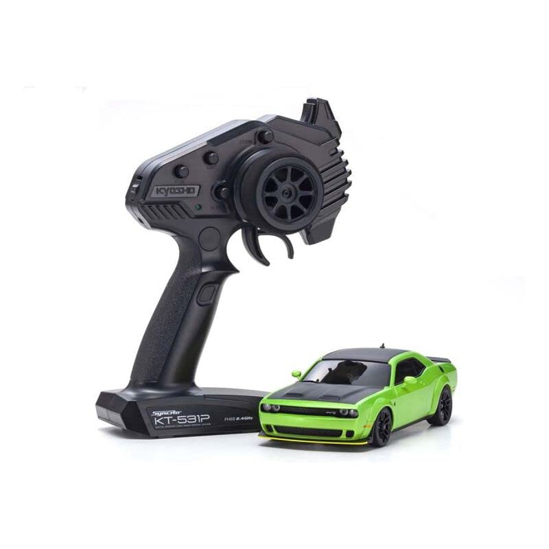 Kyosho 32621MG Mini Z AWD Dodge Challenger SRT Hellcat Redeye Readyset, Sublime Green