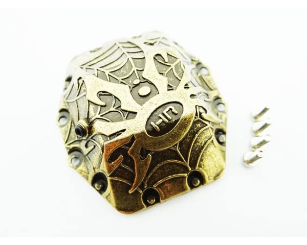 Hot Racing WRA12CP14 Spider AR60 Axle Diff Cover Antique Gold Wraith