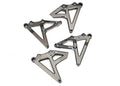 Traxxas 8538X Shock mounts, Rear (Left & Right) (Satin Black Chrome-Plated)