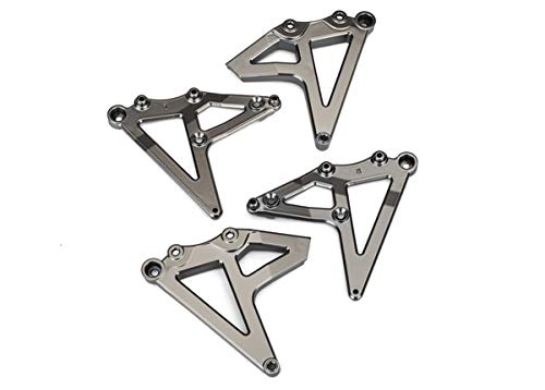 Traxxas 8538X Shock mounts, Rear (Left & Right) (Satin Black Chrome-Plated)