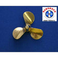 Dumas 3116 Brass 3-Blade Prop,2.0 Pitch,1-1/2"Right