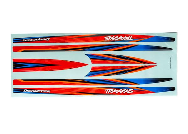 Traxxas 10698-ORNG Hull Decal Set Disruptor Orange
