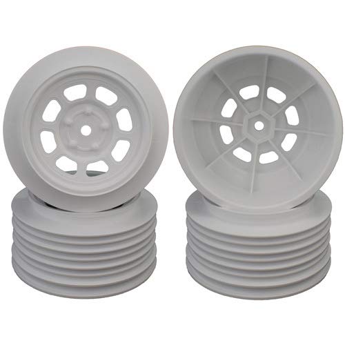 DE Racing DS4FW Speedway SC Wheels for Traxxas Slash Front White