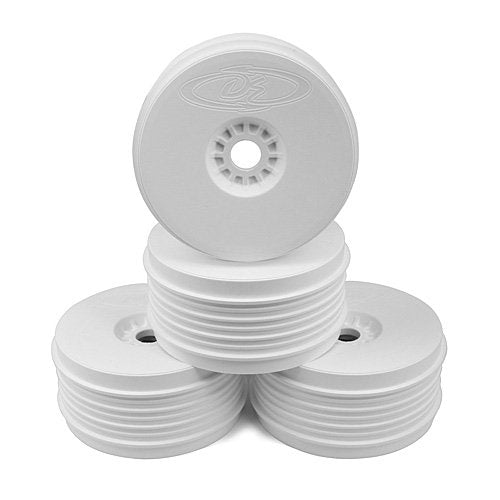 DE Racing PSB8W White Speedline Plus Buggy Wheels for 1/8 Buggy (4pcs)