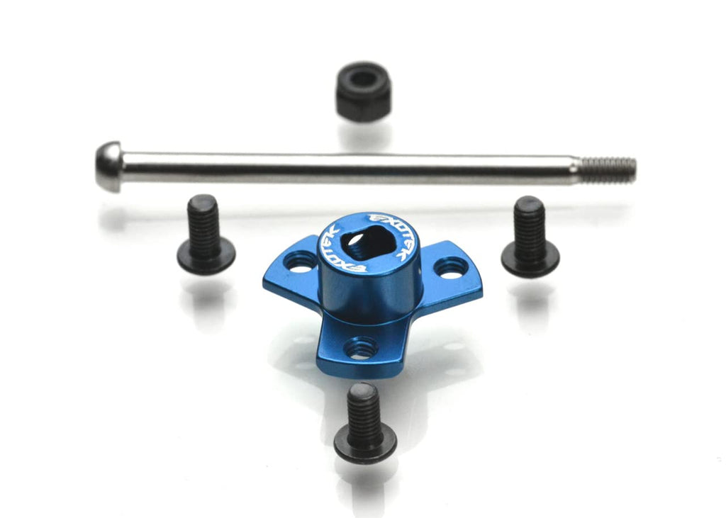 Exotek Racing 2080 B6.3 Locked Spur Mount Set w/Titanium Bolt, for Stock Laydown/Layback Top Shafts