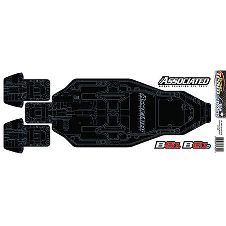 Team Associated 91825 B6.1 /B6.1D FT Chassis Protective Sheet, printed