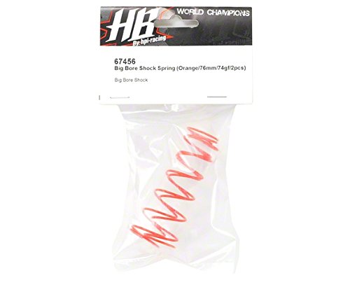 HPI Racing 67456 Big Bore Shock Spring (Orange/76mm/74GF/2pcs) Vorza