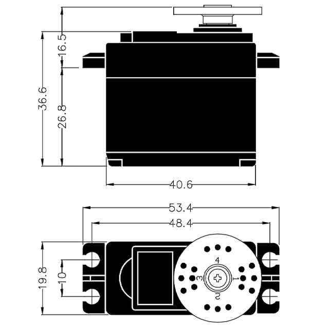 Hi-Tec Standard Servo, Analog, Genuine Japanese Product