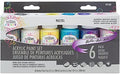 Testors 297583 Acrylic 2 oz Craft Paint 6 Pc Set - Pastel Matte