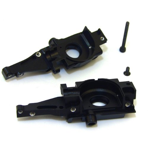 Hot Racing VXS13X01 Black Aluminum Secure Lock Rear Bulkheads
