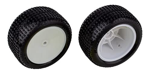 Team Associated 72018 RB10 RTR Front Wheels and Tires, Mounted