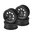 J-Concepts 3395B Cheetah 83mm Speed-Run Wheels w/12 & 17mm Hex Adapt, Black, 4pc