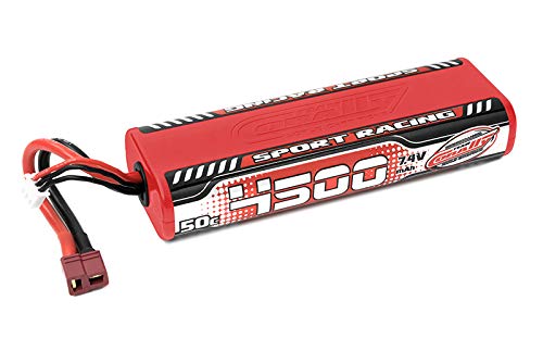 Corally 49440 4500mAh 7.4v 2S 30C Rounded Hardcase Sport Racing LiPo