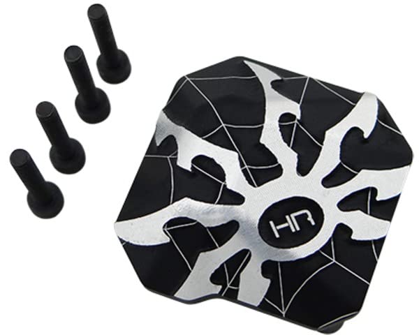 Hot Racing SCXT12CP01 Aluminum Ar44 Axle Diff Spider Covers Black