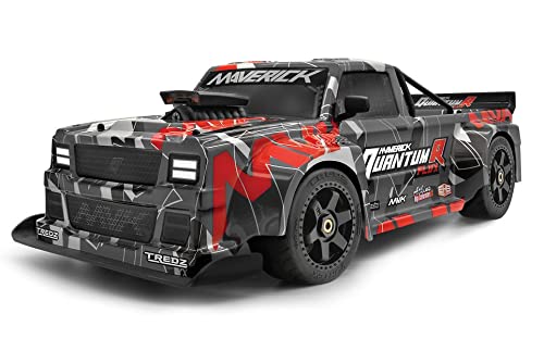 Maverick 150313 QuantumR Flux 4S 1/8 4WD RTR Race Truck - Grey / Red