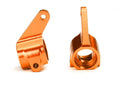 Traxxas 3636T Orange Aluminum Steering Blocks (2): Rustler/Stampede/Bandit/Slash