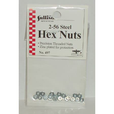 Sullivan 497 2-56 Thread Hex Nuts (20)