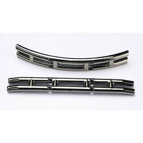Traxxas 3926 Black-Chrome Front & Rear Bumper: 1/10 E-Maxx