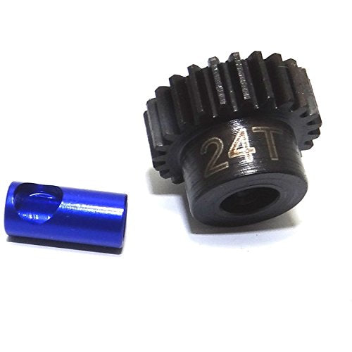 Hot Racing NSG24M06 24t Steel Mod 0.6 Pinion Gear 5mm