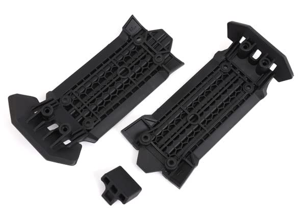 Traxxas 7844 Skid Plate, Front (1), Rear (1)/ Rubber Impact Cushion (1)