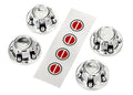 Traxxas 8176 Chrome Center Caps(4) for 8175 Wheels +Decal Sheet: 1/10 TRX-4