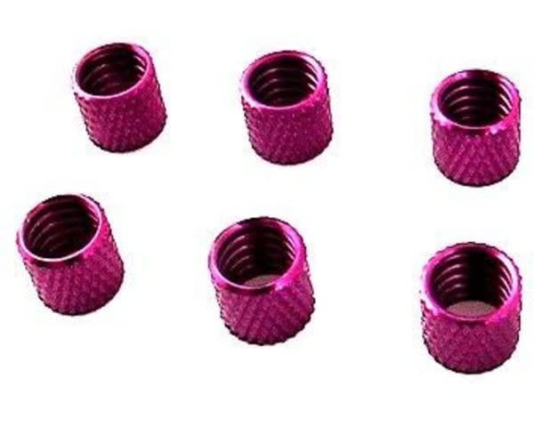 Hot Racing OF0207 Purple Alum. Fuel Line Retainers (6)