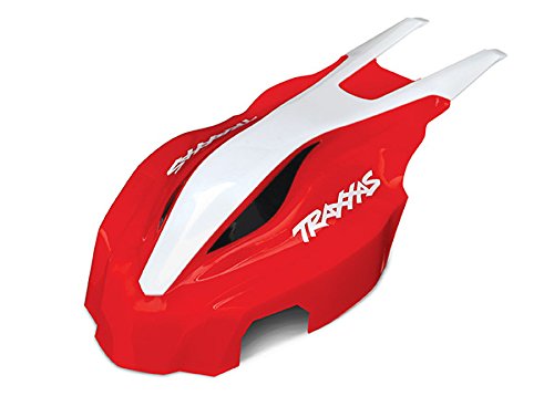 Traxxas 7911 Canopy, Front, Red/White: Aton