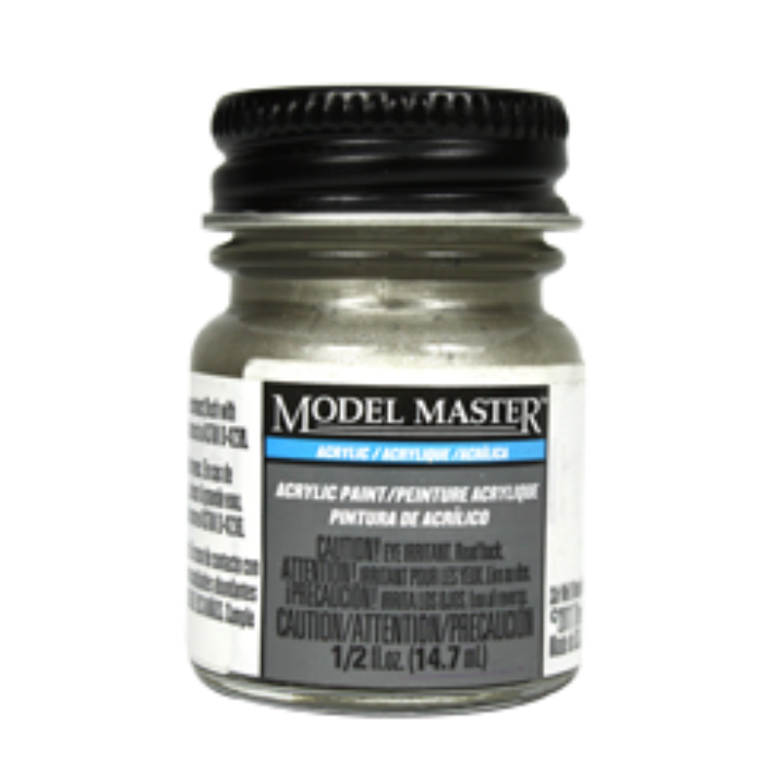 Testors 4679 Model Master Acryl Steel Semi-Gloss Acrylic Paint 1/2 oz