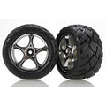 Traxxas 2478R-FINAL Chrome Tracer 2.2 Wheels Anaconda Tires (2) Bandit VXL XL-5