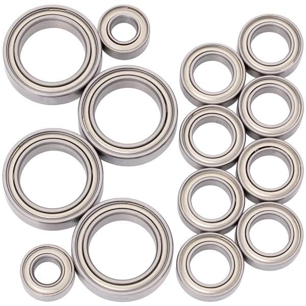 1UP Racing 450044 Cv2 Pro Ball Bearing Set, Chrome/Ceramic, XRAY X4 '23