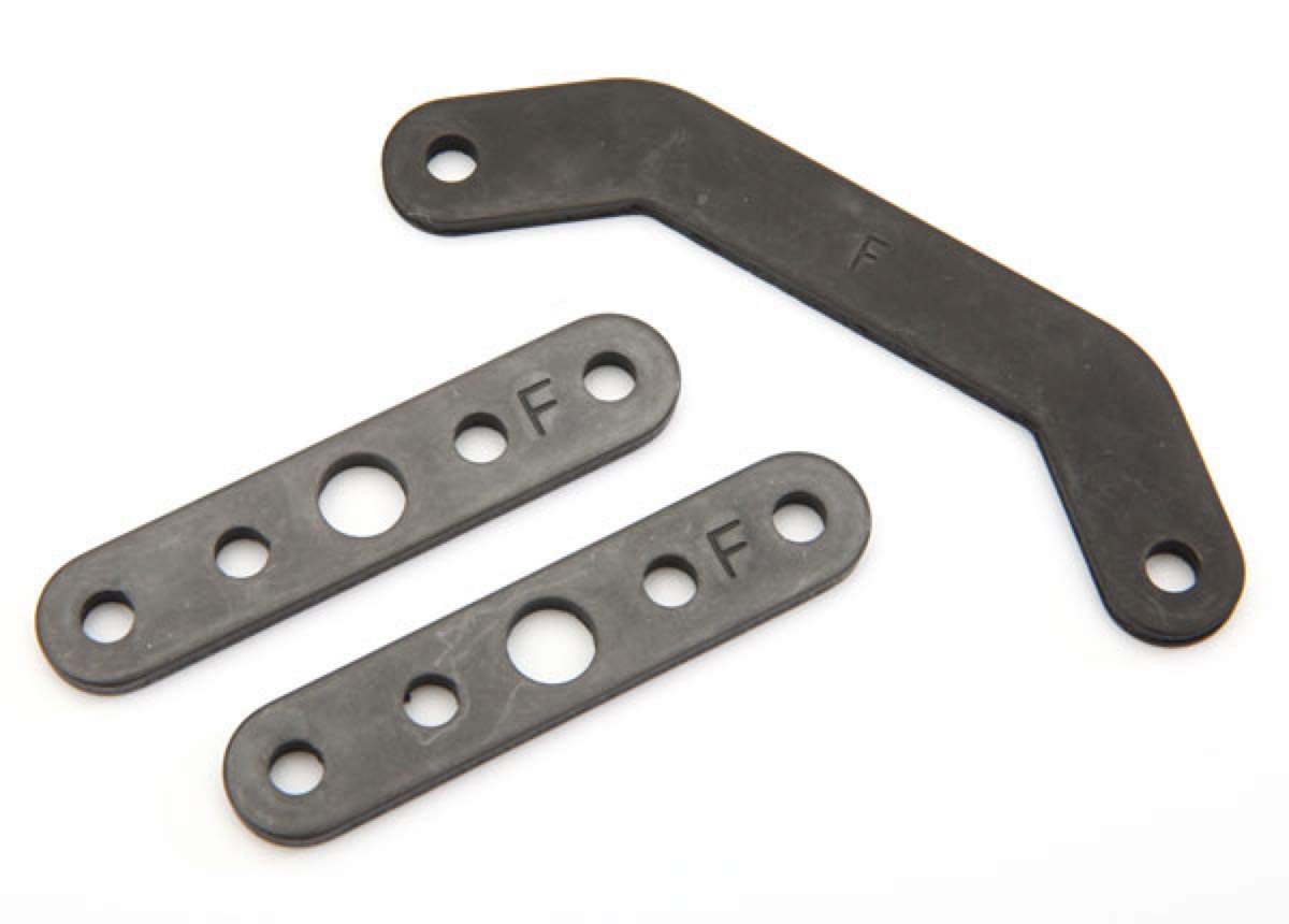 Traxxas 8926 Bulkhead Tie Bar, Front, Upper (1)/ Lower (2) (Steel)