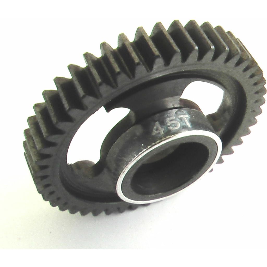 Hot Racing SVXS845 Steel Spur Gear, 45 Tooth, Silver, for Traxxas 1/16 Scale