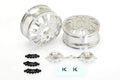 CEN Racing CKD0652 KG1 KD004 Duel Rear Dually Wheel (Silver Anodized, 2pcs,