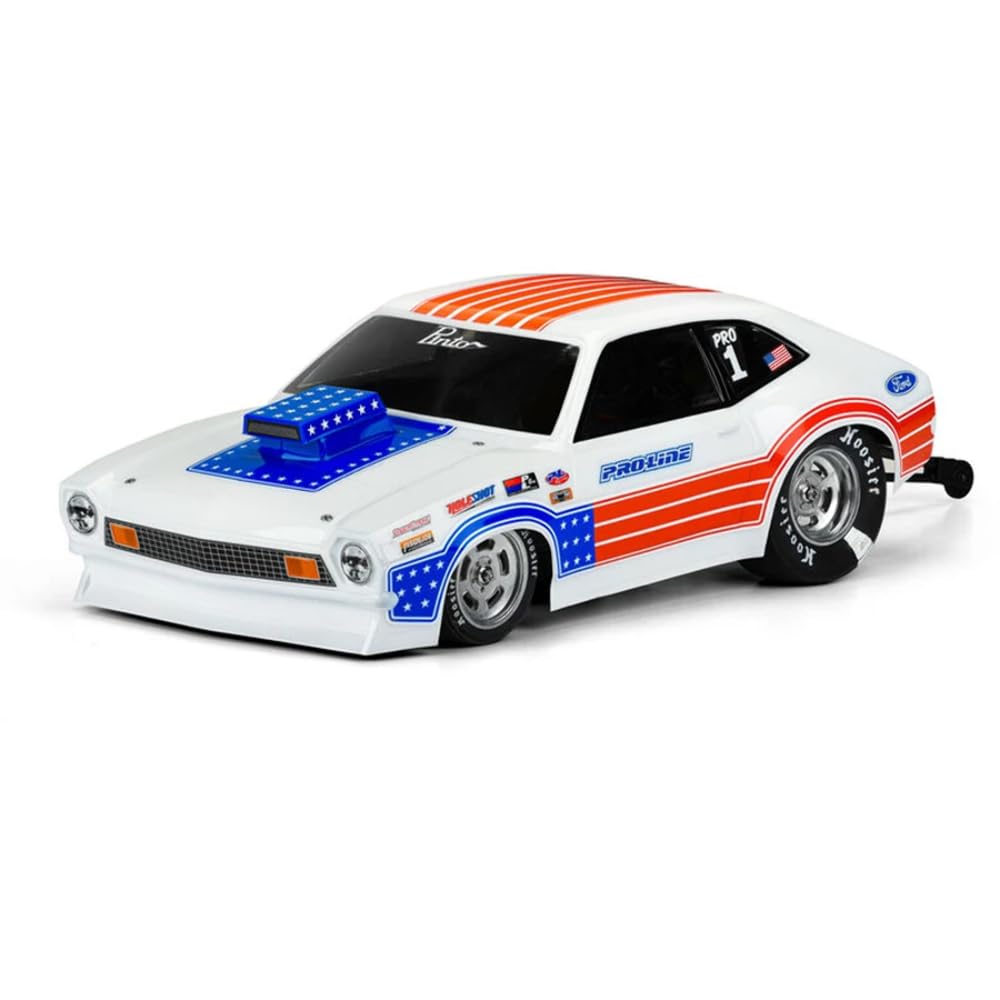 Pro-Line 357200 1/10 1972 Ford Pinto Clear Body (11.25" Wheelbase): Buggy Drag Car