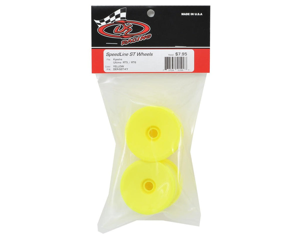 DE Racing SSTKY Speedline ST Wheels for Kyosho RT6 Yellow