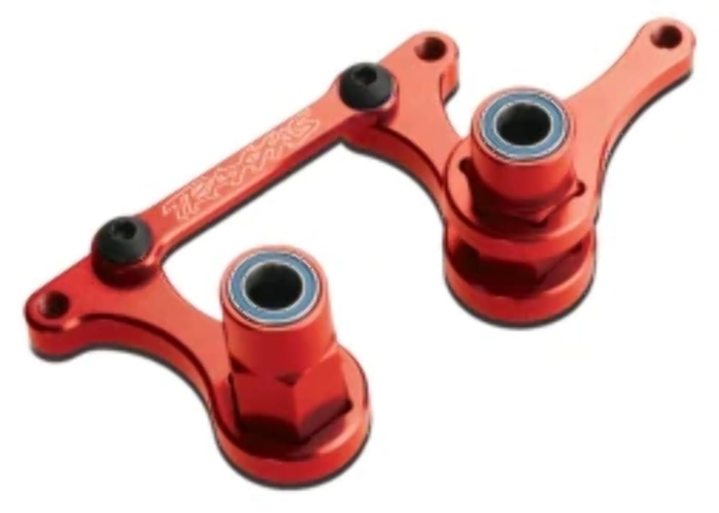 Traxxas 3743X Steering Bellcranks, Drag Link (Red-Anodized): 1/10 Slash 2wd