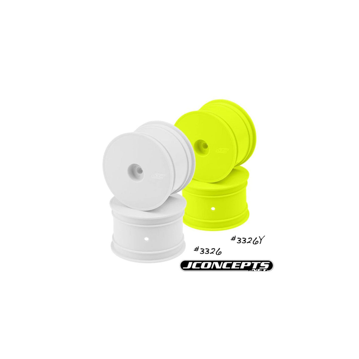 J Concepts JCO3326Y Rear Mono Wheel, Yellow:TLR 22