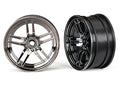 Traxxas 8371 Wheels, 1.9' Split-Spoke (Black Chrome) (Front) (2)