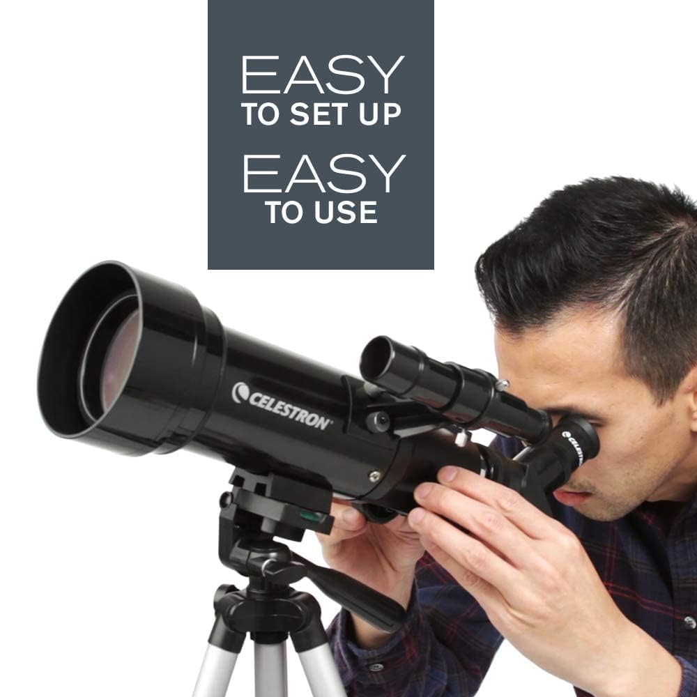 Celestron 21035-FINAL Travel Scope 70 Portable Refractor Telescope w/ Tripod & Backpack (Copy)